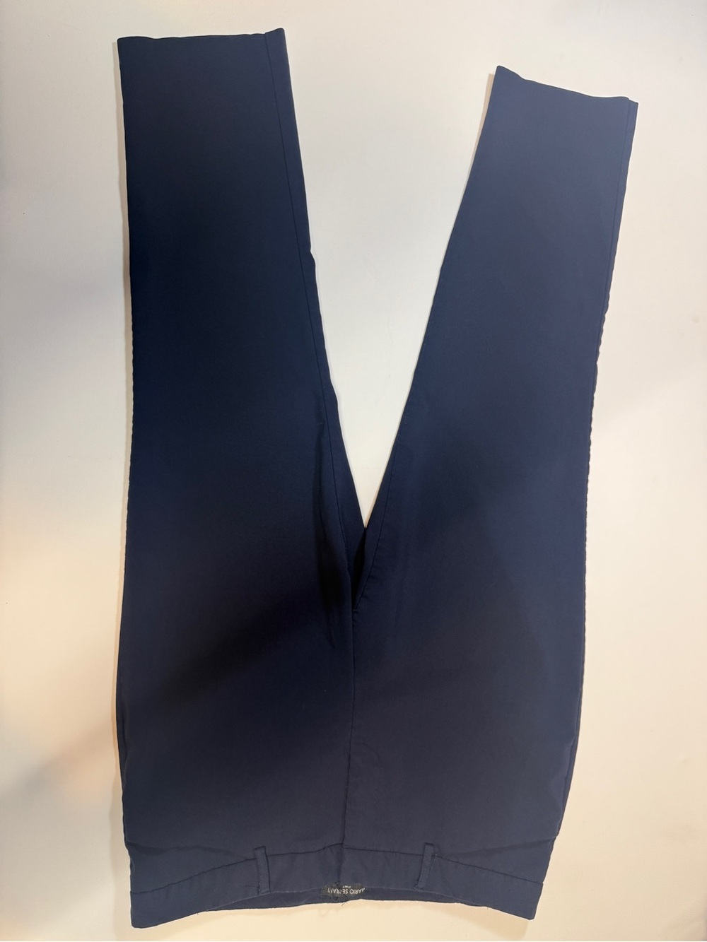 Mario Serrani Dark‎ Navy Pants with Tailored Waist